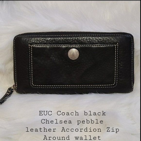 EUC Coach Chelsea Accordion Zip Around wallet